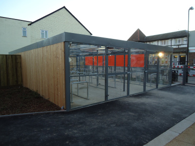 80 Space Secure Public Bike Shelter