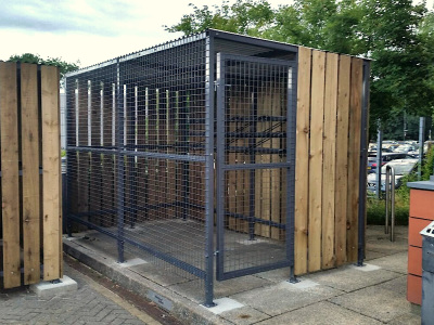 Secure Vertical Bike Shelter