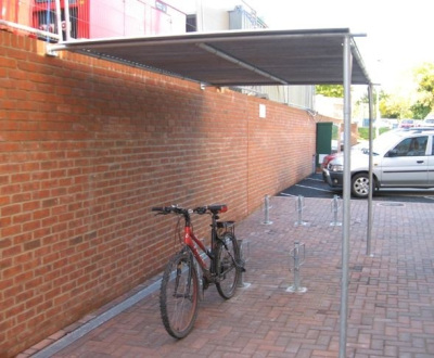 Wall Mounted Canopy Bike Shelter