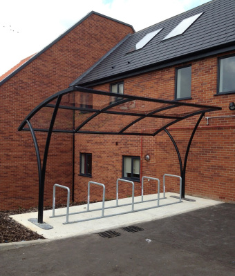 New York Cycle Shelter with Bike Stands