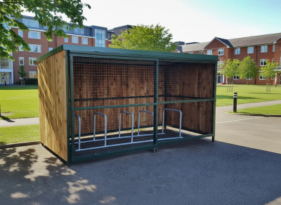 Wooden Bike Shelter