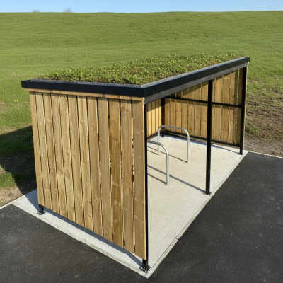 Sedum ReCycle Bike Shelter (10 Space)