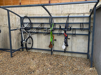 Vertical Bike Storage Shelter