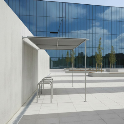 Wall Mounted Canopy Bike Shelter