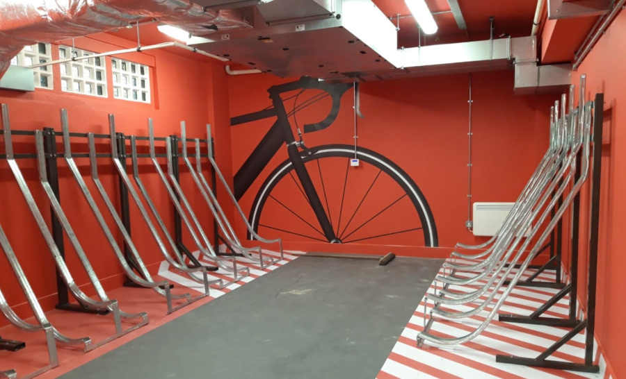 Semi Vertical Bike Rack