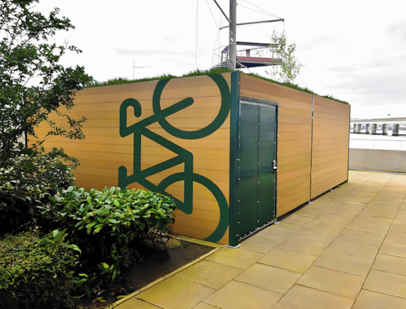 Image of a Bike Dock Solutions Bike Enclosure
